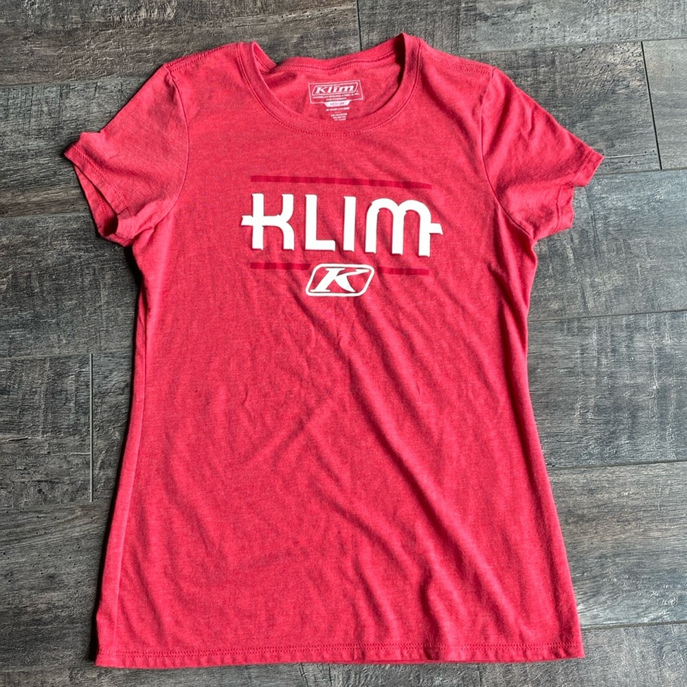 KLIM womens t-shirt Medium, heathered red